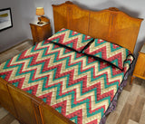 Zigzag Chevron Pattern Quilt Bed Set