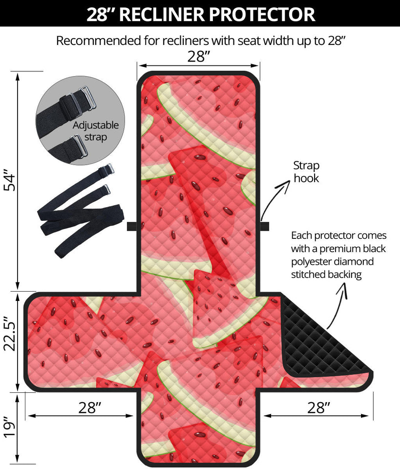 Watermelon Pattern Background Recliner Cover Protector