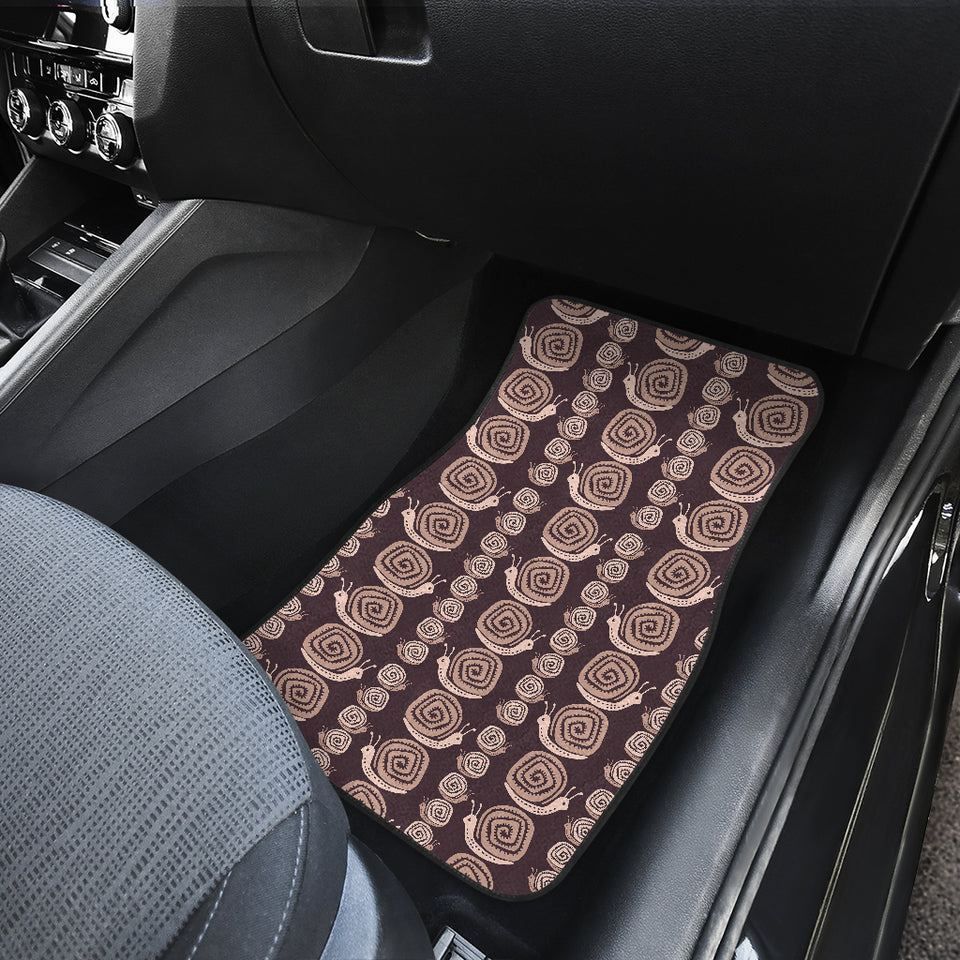 Snail Pattern Print Design 03 Front Car Mats