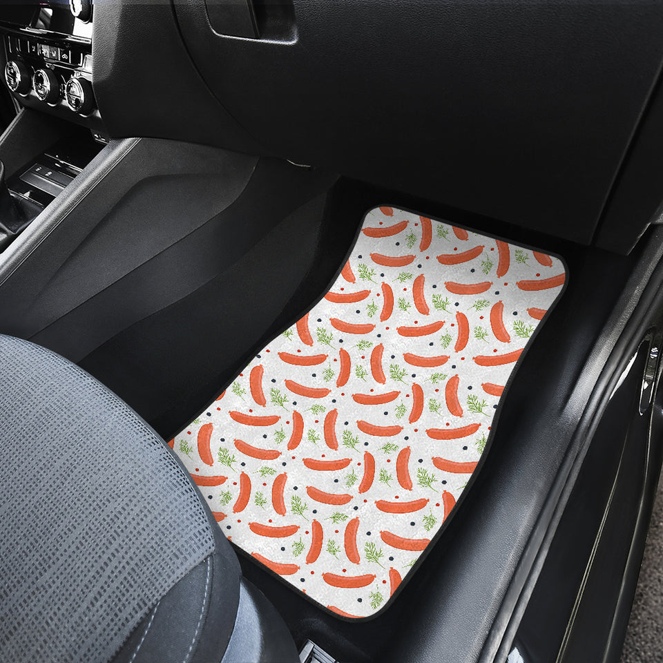 Sausage Pattern Print Design 03 Front Car Mats