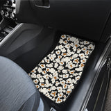 Popcorn Pattern Print Design 02 Front and Back Car Mats