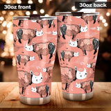 Rhino Tribal Pattern Tumbler