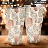 Shell Pattern Background Tumbler