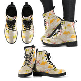 Windmill Pattern Leather Boots