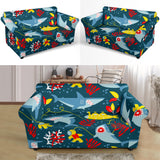 Shark Pattern Loveseat Couch Slipcover