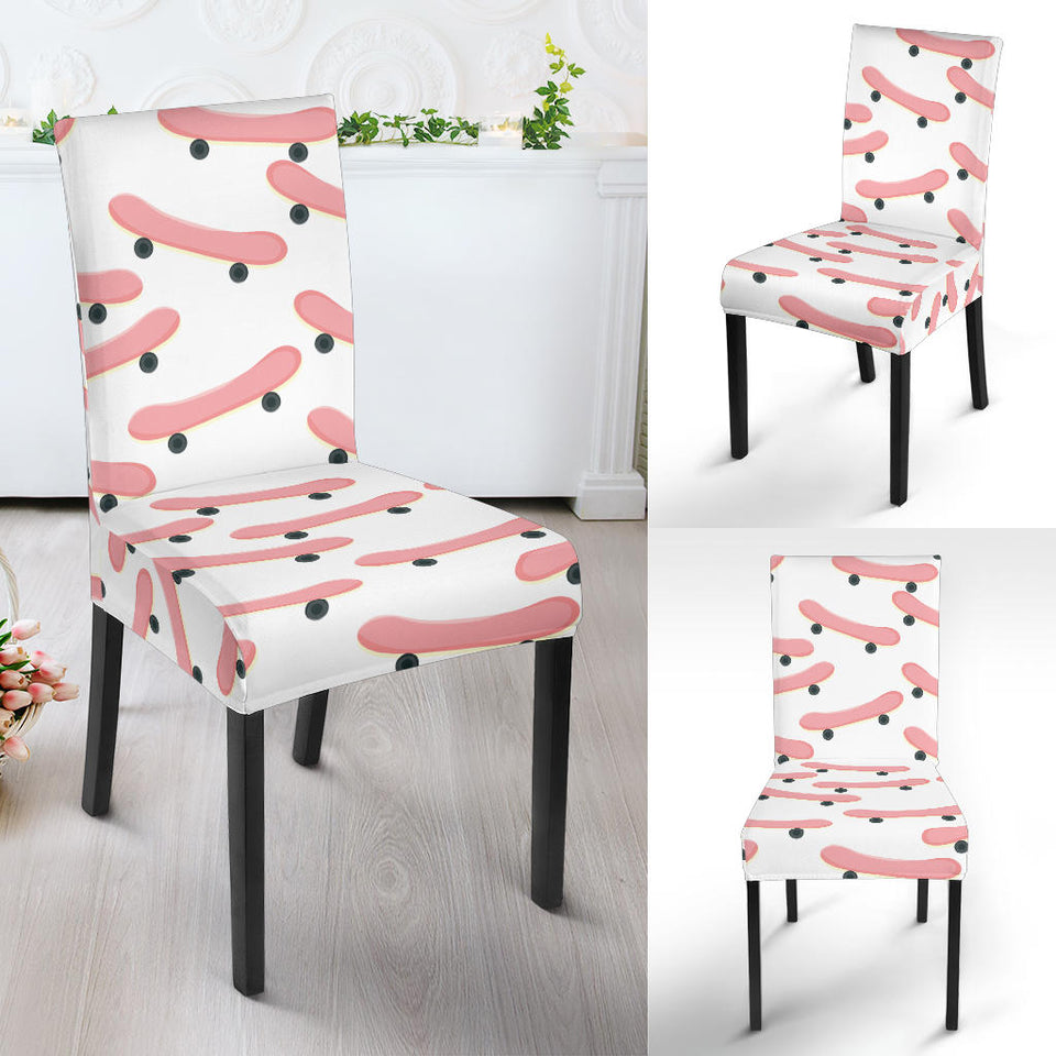 Skate Board Pattern Print Design 05 Dining Chair Slipcover