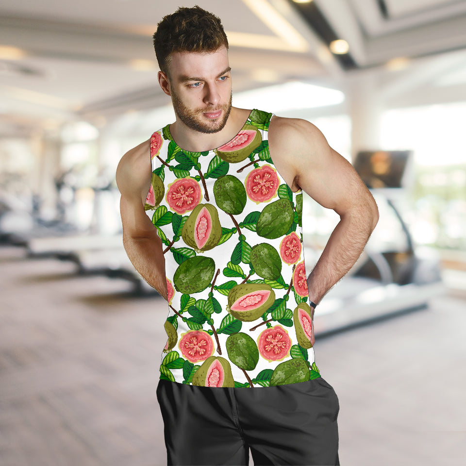 Guava Leaves Pattern Men Tank Top