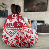 Snowman Sweater Printed Pattern Bean Bag Cover