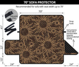 Sun Pattern Theme Sofa Cover Protector