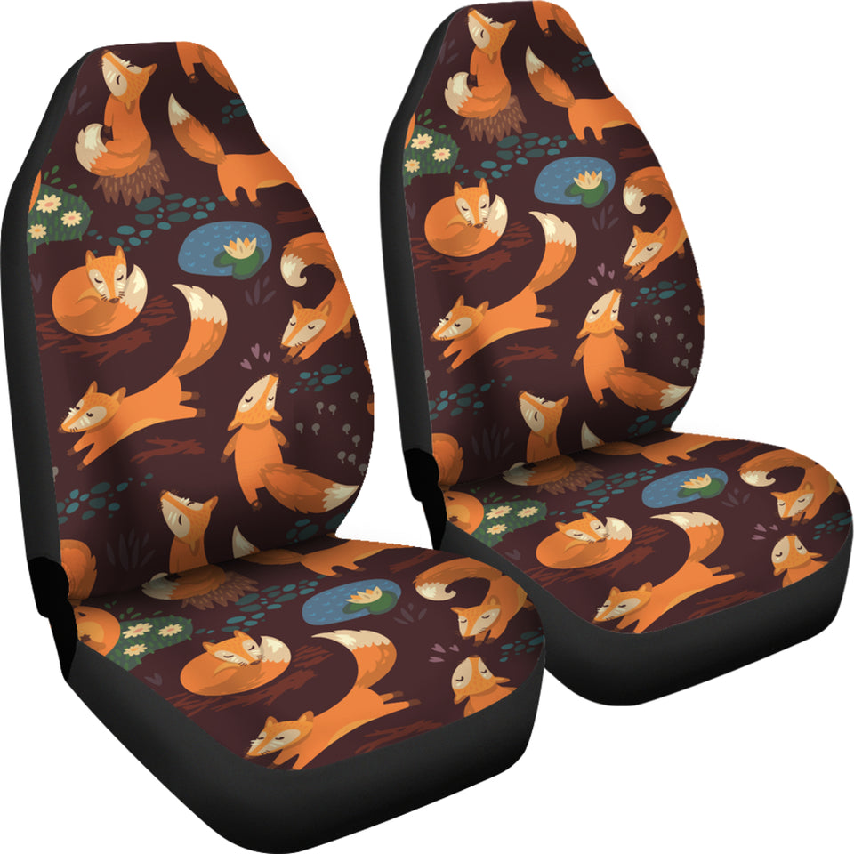 Fox Pattern Universal Fit Car Seat Covers