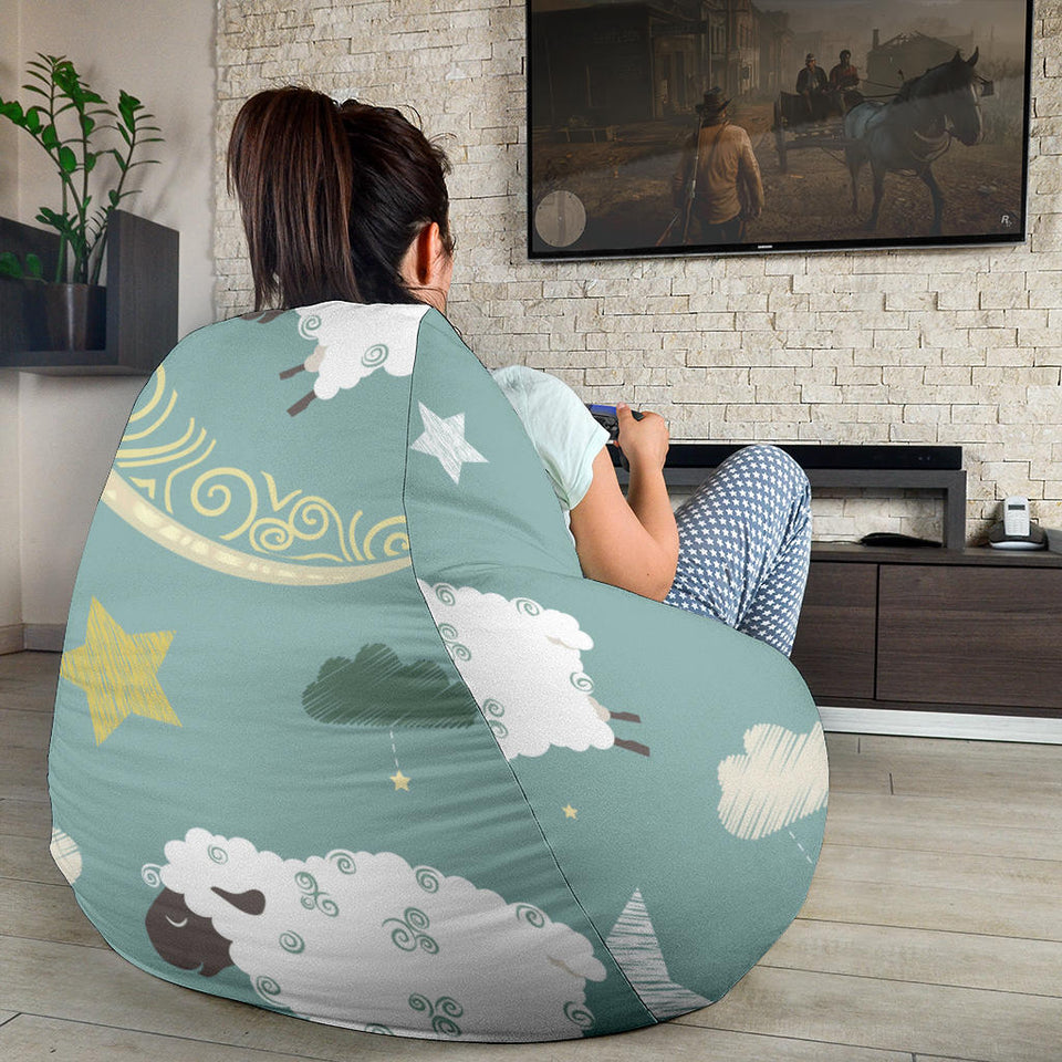 Sheep Sweet Dream Pattern Bean Bag Cover