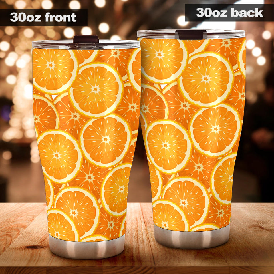 Sliced Orange Pattern Tumbler