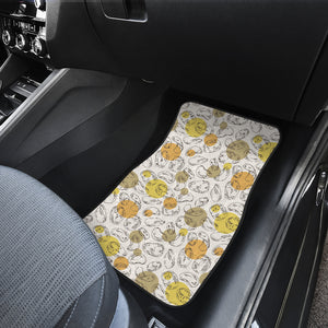 Potato Chips Pattern Print Design 02 Front Car Mats