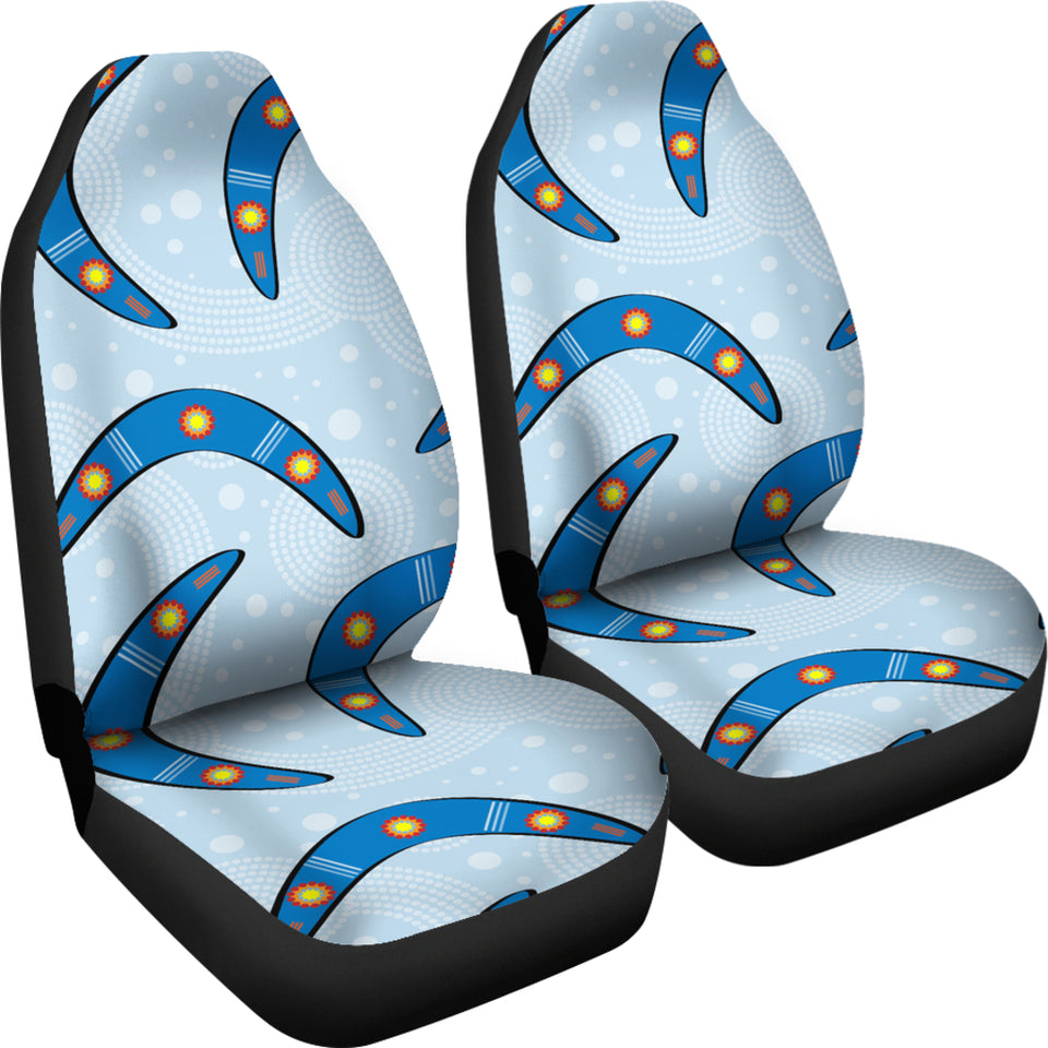 Boomerang Aboriginal Pattern Universal Fit Car Seat Covers