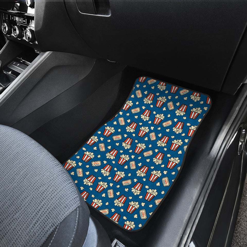 Popcorn Pattern Print Design 03 Front Car Mats