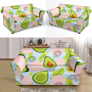 Avocado Pattern Theme Loveseat Couch Slipcover