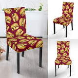 Hamburger Pattern Print Design 01 Dining Chair Slipcover