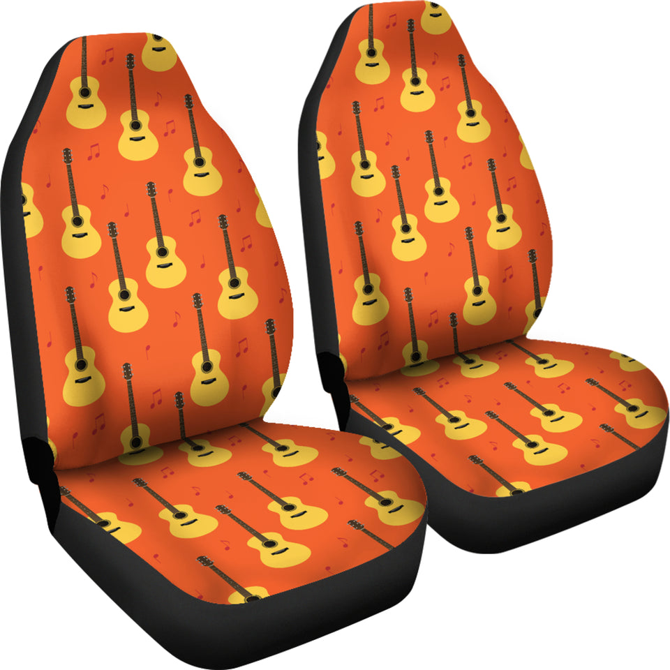 Classice Guitar Music Pattern Universal Fit Car Seat Covers