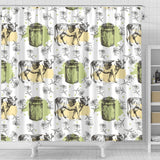Cow Pattern Shower Curtain Fulfilled In US