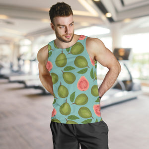 Guava Pattern Green Background Men Tank Top