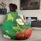 Strawberry Leaves Pattern Bean Bag Cover