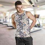 Snake Leaves Pattern Men Tank Top