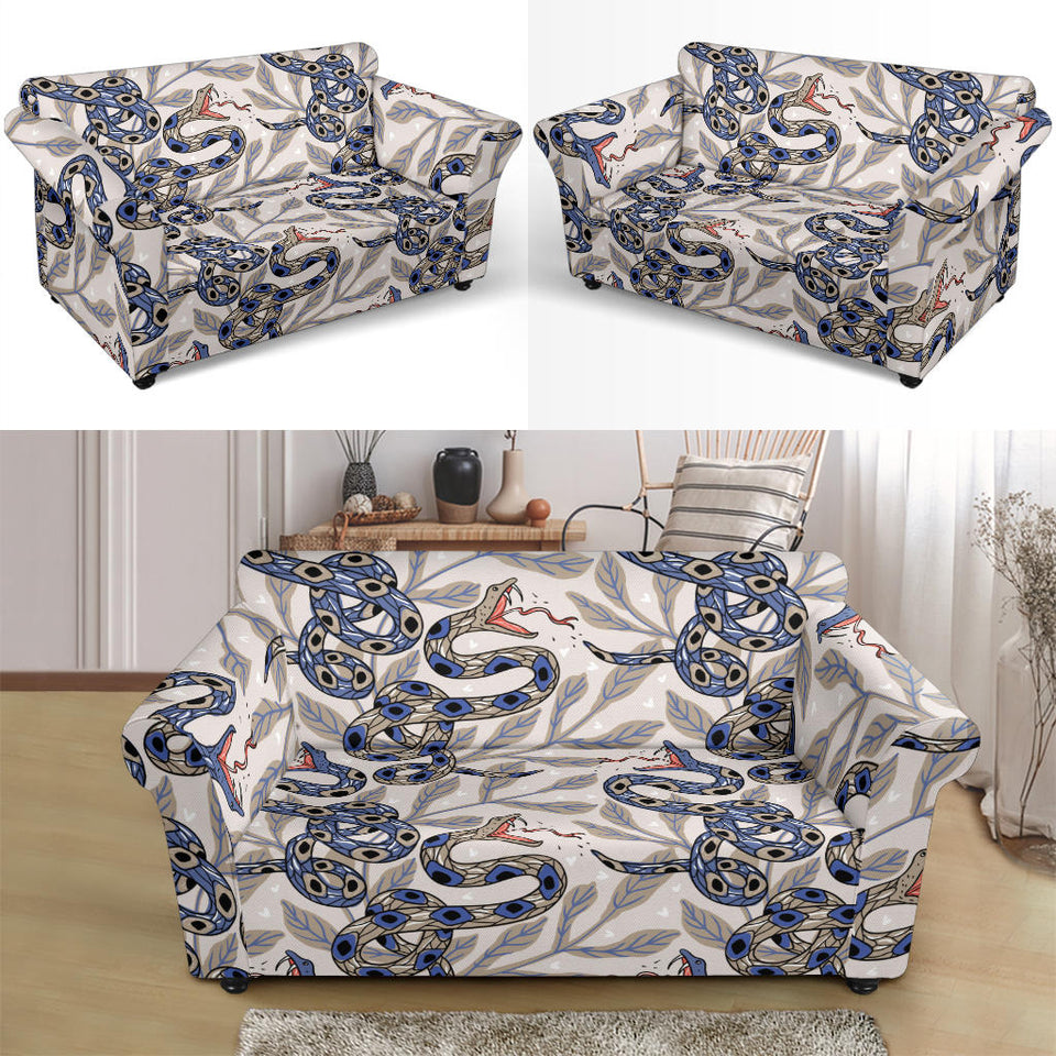 Snake Leaves Pattern Loveseat Couch Slipcover