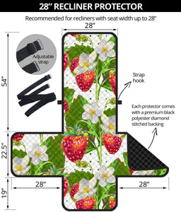 Strawberry Pattern Recliner Cover Protector