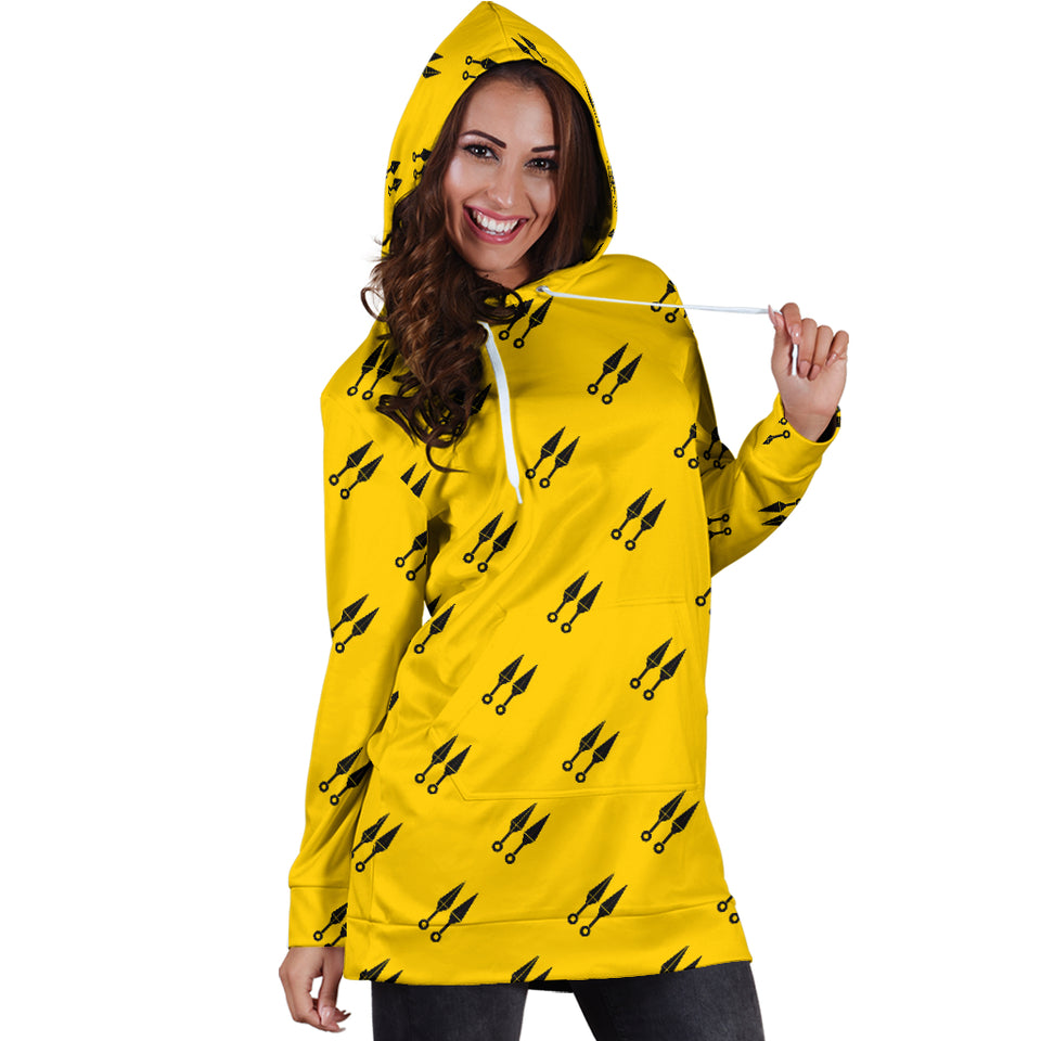 Ninja Weapon Pattern Women Hoodie Dress