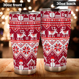 Snowman Sweater Printed Pattern Tumbler