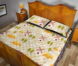 Windmill Pattern Quilt Bed Set