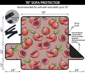 Grapefruit Pattern Background Sofa Cover Protector