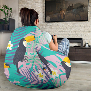 Toucan Pattern Background Bean Bag Cover