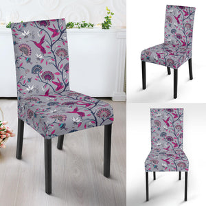 Hummingbird Pattern Print Design 04 Dining Chair Slipcover