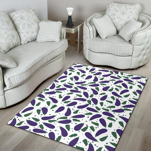 Eggplant Pattern Print Design 05 Area Rug