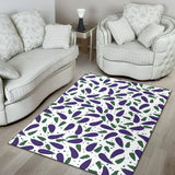 Eggplant Pattern Print Design 05 Area Rug