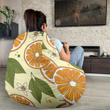 Sliced Orange Leaves  Pattern Bean Bag Cover