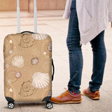 Shell Pattern Sand Luggage Covers