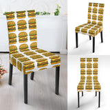 Hamburger Pattern Print Design 05 Dining Chair Slipcover