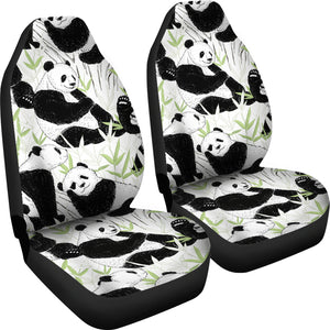 Panda Pattern Universal Fit Car Seat Covers