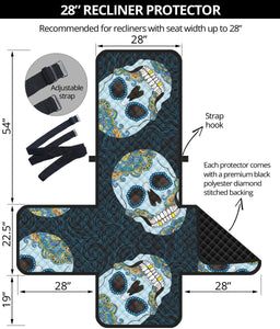 Suger Skull Pattern Recliner Cover Protector