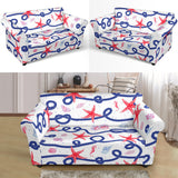 Starfish Shell Rope Pattern Loveseat Couch Slipcover