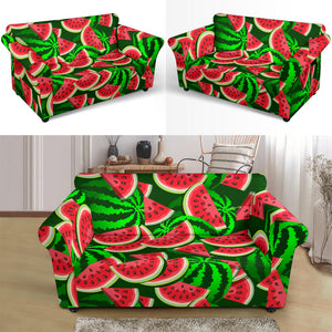 Watermelon Pattern Theme Loveseat Couch Slipcover