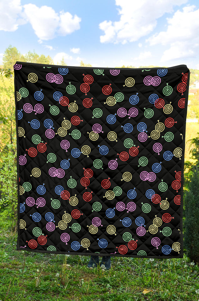 Darts Pattern Print Design 03 Premium Quilt