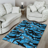 Shark Pattern Background Area Rug