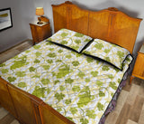 Grape Pattern Background Quilt Bed Set