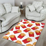 French Fries Theme Pattern Area Rug
