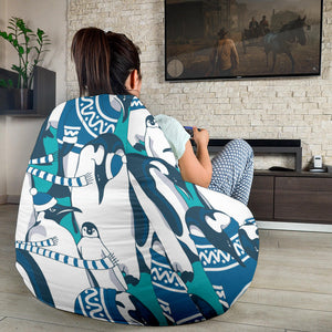 Penguin Pattern Bean Bag Cover