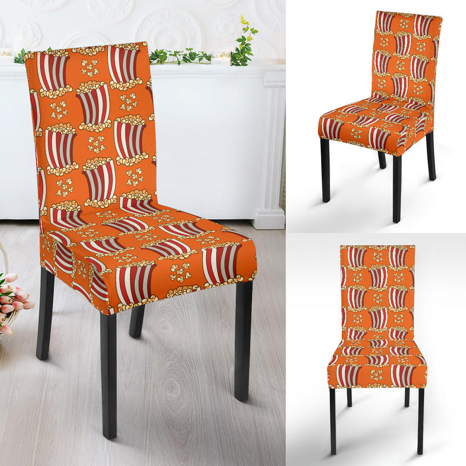 Popcorn Pattern Print Design 05 Dining Chair Slipcover