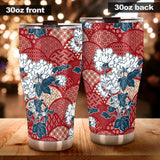 Red Theme Japanese Pattern Tumbler